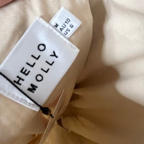 Hello Molly Womens Sequin Spotlight On Me Midi Dress M Silver Beige Prom Formal - Picture 9 of 14